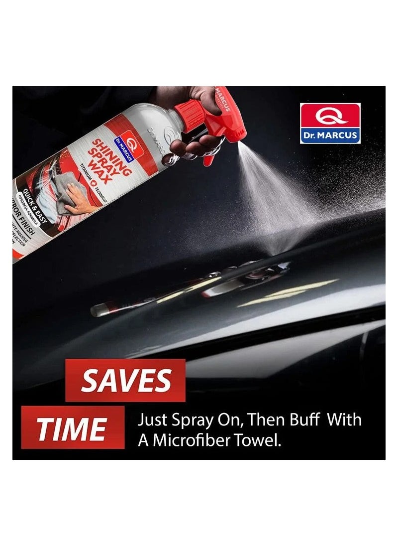 Dr.MARCUS Dr.MARCUS Titanium Car Paint Care Spray Wax Quick and Easy Mirror Finish Suitable For All Types Of Cars 750ml  - Image 3