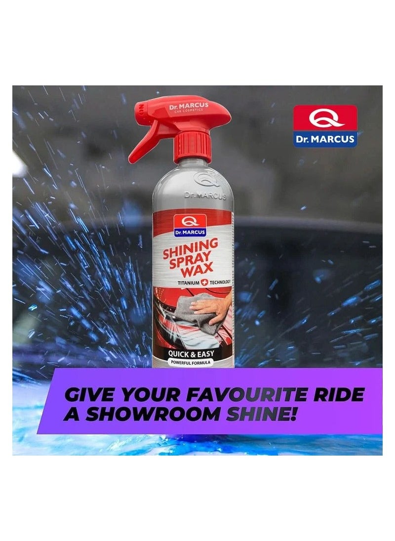 Dr.MARCUS Dr.MARCUS Titanium Car Paint Care Spray Wax Quick and Easy Mirror Finish Suitable For All Types Of Cars 750ml  - Image 5