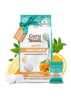 GuruNanda Uplift Shower Steamers for Aromatherapy 10 Pack Relaxation Gifts for Women  Men with Essential Oils Stress Relief Home Spa  Self Care