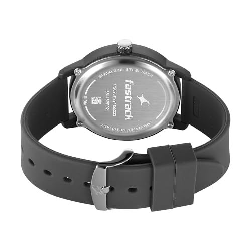 Fastrack Tees Urbanique Quartz Analog Black Dial Silicone Strap Unisex Watch - Image 2