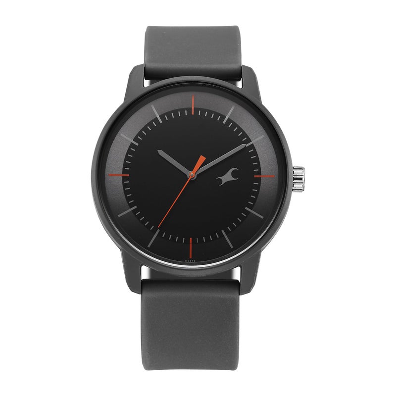 Fastrack Tees Urbanique Quartz Analog Black Dial Silicone Strap Unisex Watch - Image 4