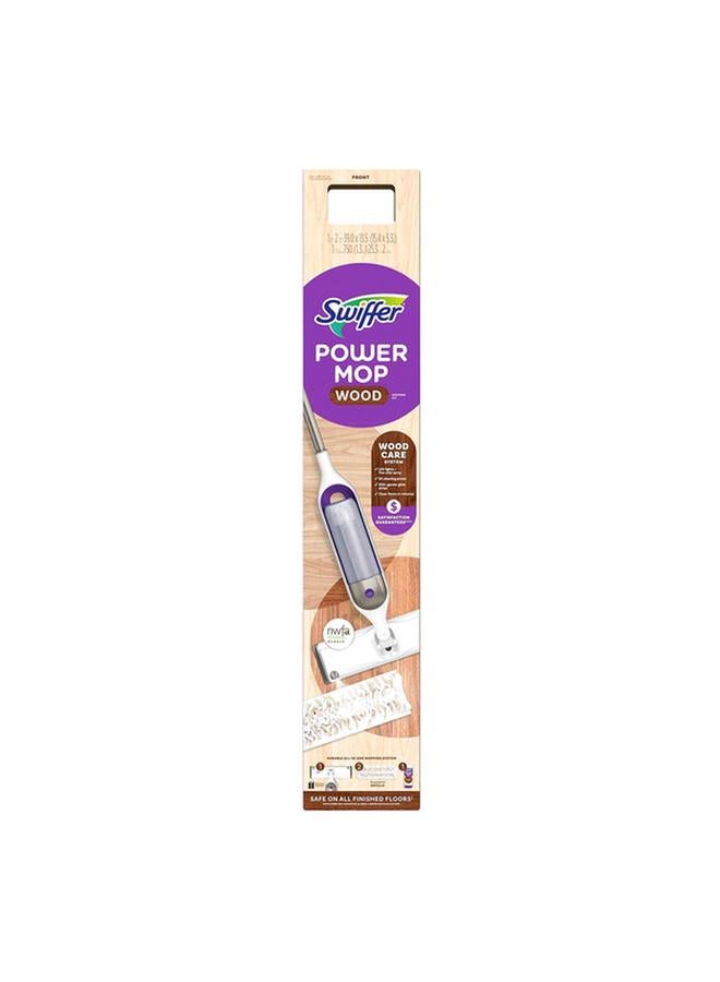 Swiffer Power Wood Wet and Dry Mop Kit Purple and White 1026726