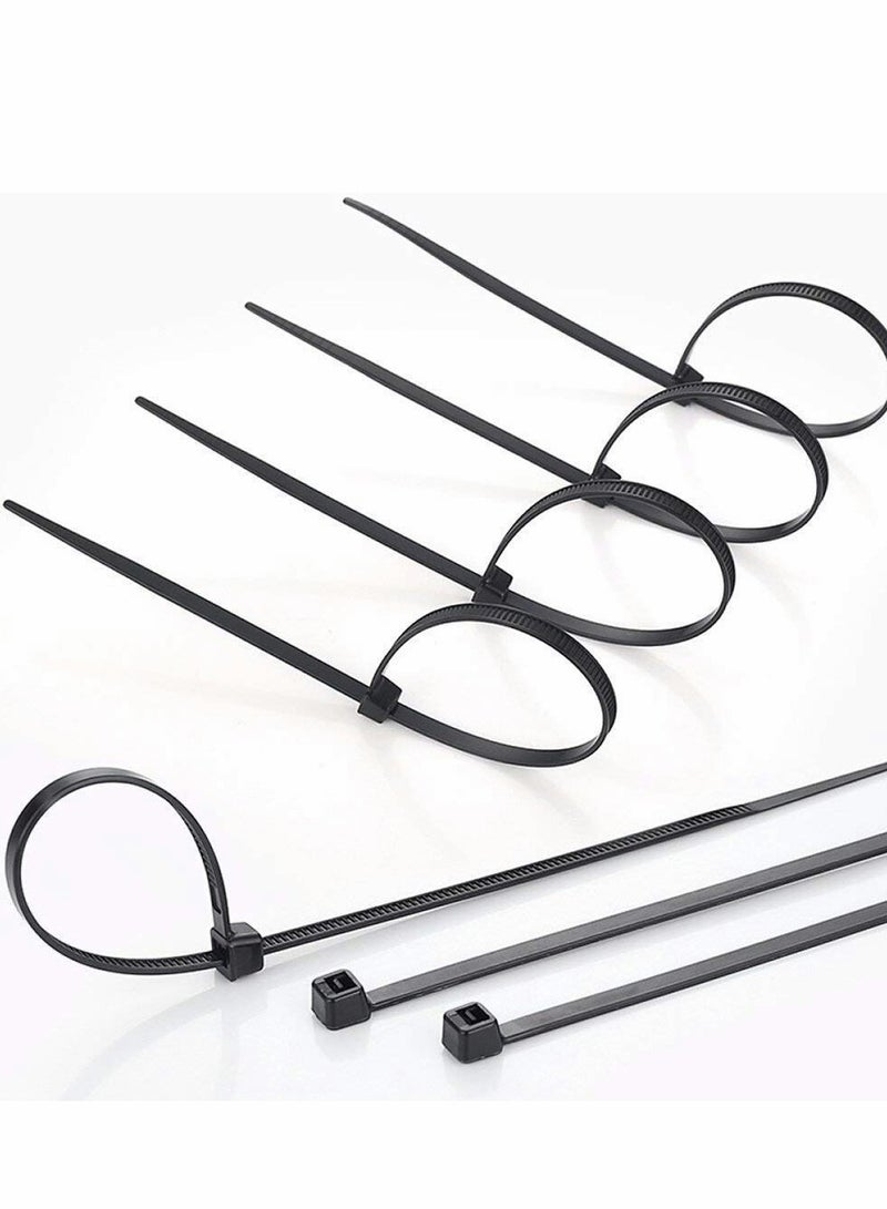 إسكدنيا أربطة كابلات سوداء 100 مم 2.5 مم، 4 بوصات، أربطة كابلات ممتازة ذاتية القفل صغيرة من النايلون للاستخدام في المنزل والمكتب والمرآب وورشة العمل، عبوة من 1000 قطعة - Image 4