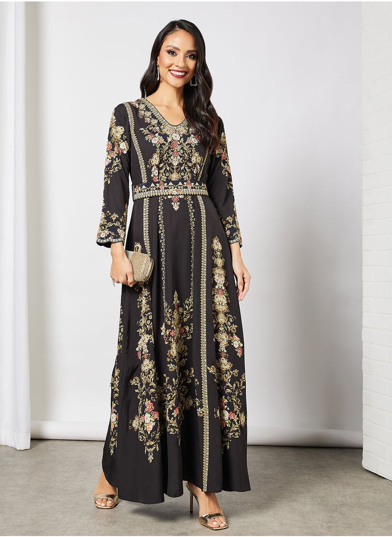 NIRRAAMYAA - Digital Printed Kaftan - Image 1