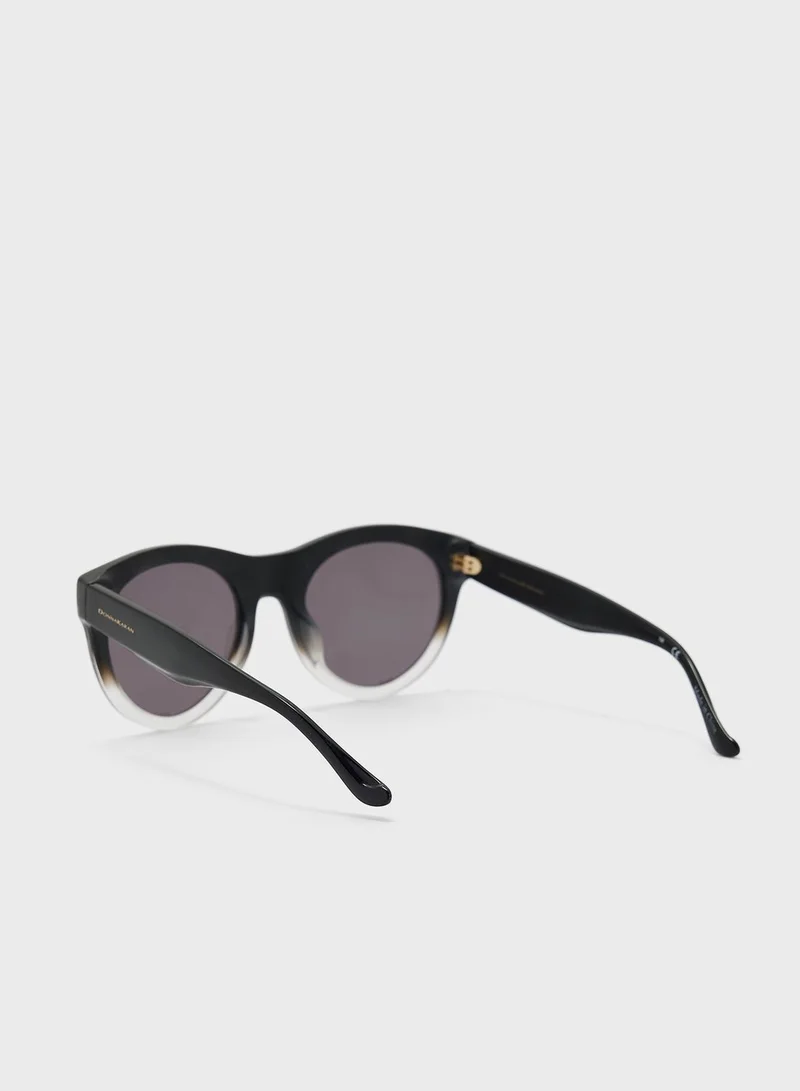 Donna Karan Round Sunglasses