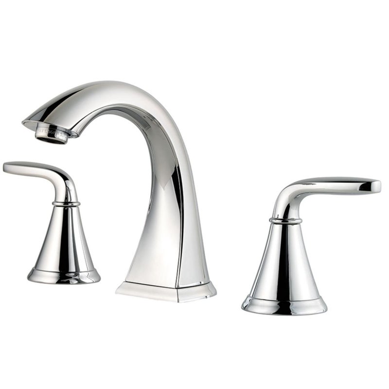 Pfister Pasadena Bathroom Sink Faucet 8Inch Widespread 2Handle 3Hole Polished Chrome Finish LF049PDCC