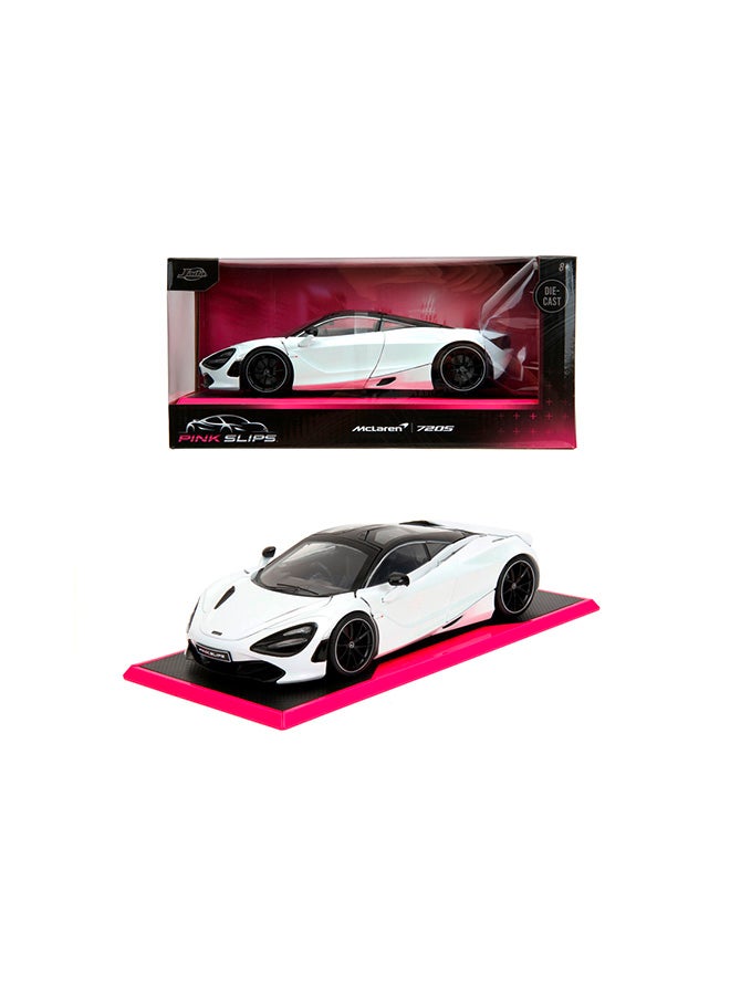 JADA Pink Slips 1:24 - McLaren 720S, Die-Cast Car with Base, Toys for Kids and Adults - Image 1