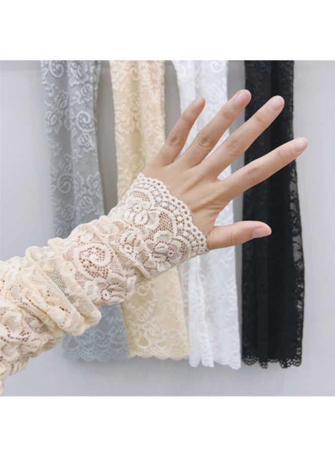 أكمام دانتيل قابلة للتهوية للحماية من الشمس وأكمام أذرع واقية من الشمس وأكمام رياضية - Image 2