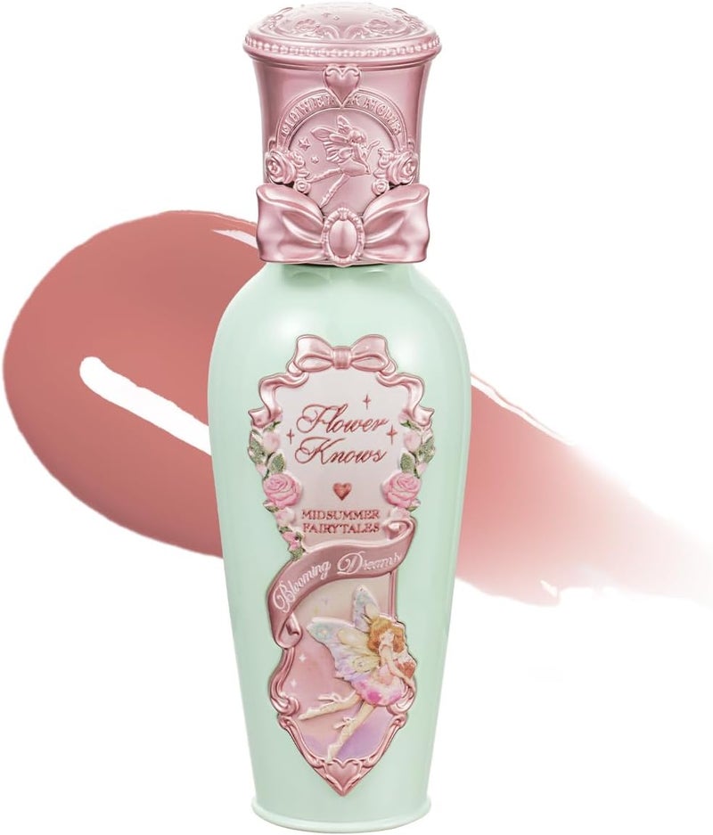 Flower Knows Midsummer Fairytales Lip Gloss-Glowy Moisturizing Coating Lip Lacquer-Hydrating Tinted Lip Oil for Girls & Women-Vegan & Cruelty Free - 0.17Fl Oz (G07 Lullaby, 5 ml) - Image 1