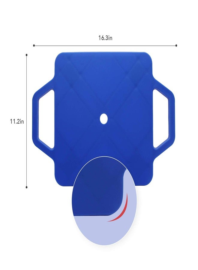 Joonly Kids Sitting Scooter Board with Universal Wheels Safety Plastic Scooter for Kids Ages 6-12 Manual Sport Scooters with Handles for Gym Class (Blue) - Image 3