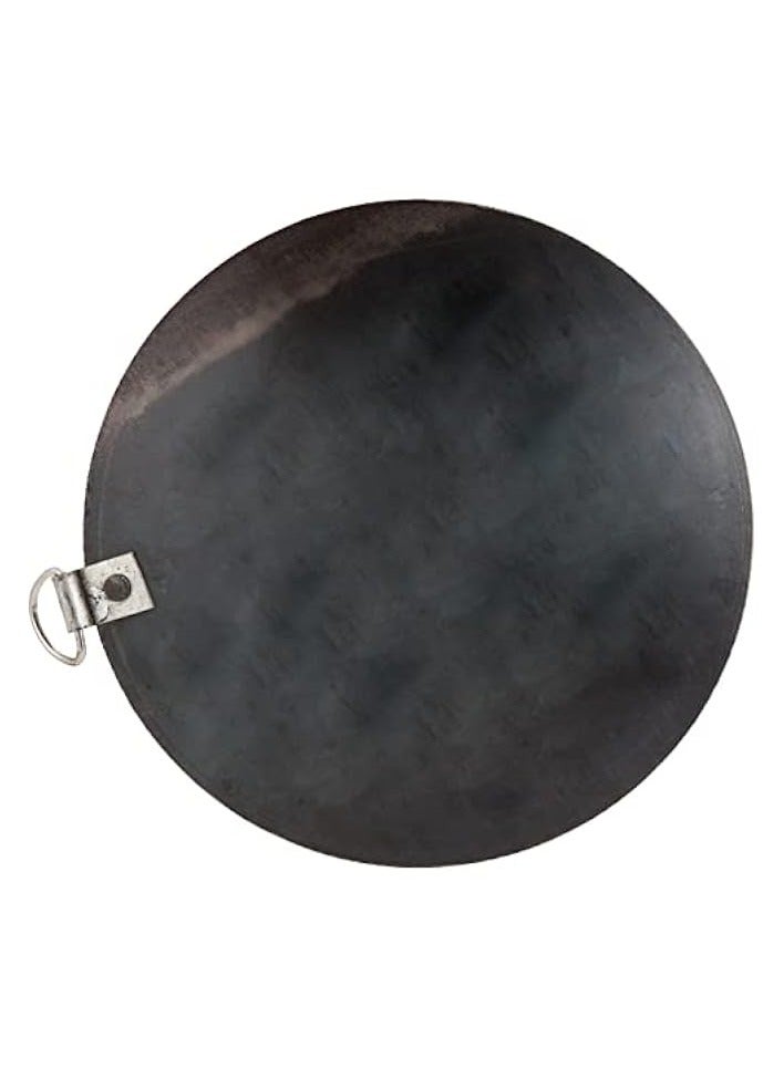 erorex Iron Ring Tawa, 35 CM , Black, IRT014, Dosa Tawa , Flat Fry Pan , Pancake Maker  - Image 4