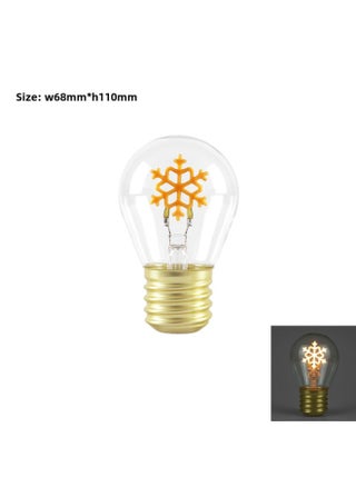 Edison Cartoon Shape Light Bulb LED Charging Light Bulb Color Fun Decorative Lamp Portable Night Light-Color:Snowflake-warm Yellow 2200k-Size:68*112mm - pzsku/Z8C921C78D4B88956692DZ/45/_/1741598987/a35683d7-649d-43e3-be58-1537f72c61a3