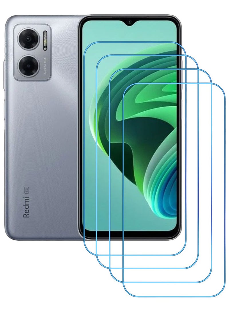 ACLIX 4 Pieces Antistatic ESD Dustproof Premium Quality High Definition Clear Tempered Glass Screen Protector Designed For Xiaomi Redmi Note 11E - Image 1