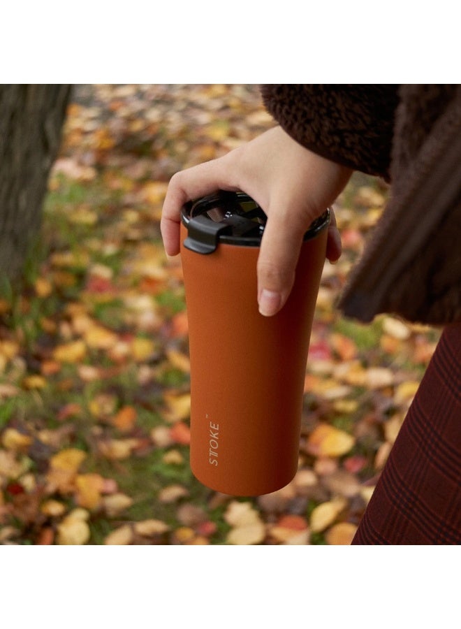 STTOKE Ceramic Insulated Leakproof Tumbler Bottle - 460ml/16oz (Desert Sunburst) - Image 3