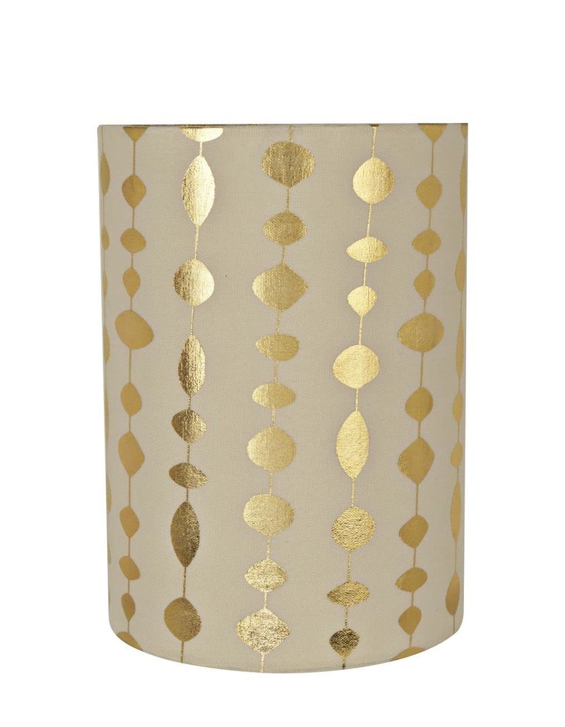 Aspen Creative 31254A Contemporary Drum (Cylinder) Shaped Spider Construction Lamp Shade in Beige 8" wide (8" x 8" x 11") - Image 1