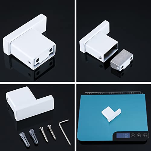 RANDOM White Towel Hooks Bathroom Hardware Accessories Wall Hook SUS 304 Stainless Steel Matte White Robe Hook for Bathroom Kitchen,Contemporary Style Wall Mounted 2 Pack.96009-8MW3 - Image 5