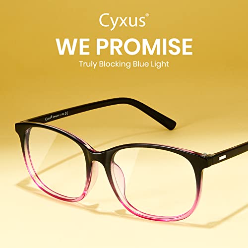 Cyxus Blue Light Blocking Glasses Women Men Computer Gaming Square Glasses UV400 Protection Anti Eyestrain T47 - Image 5