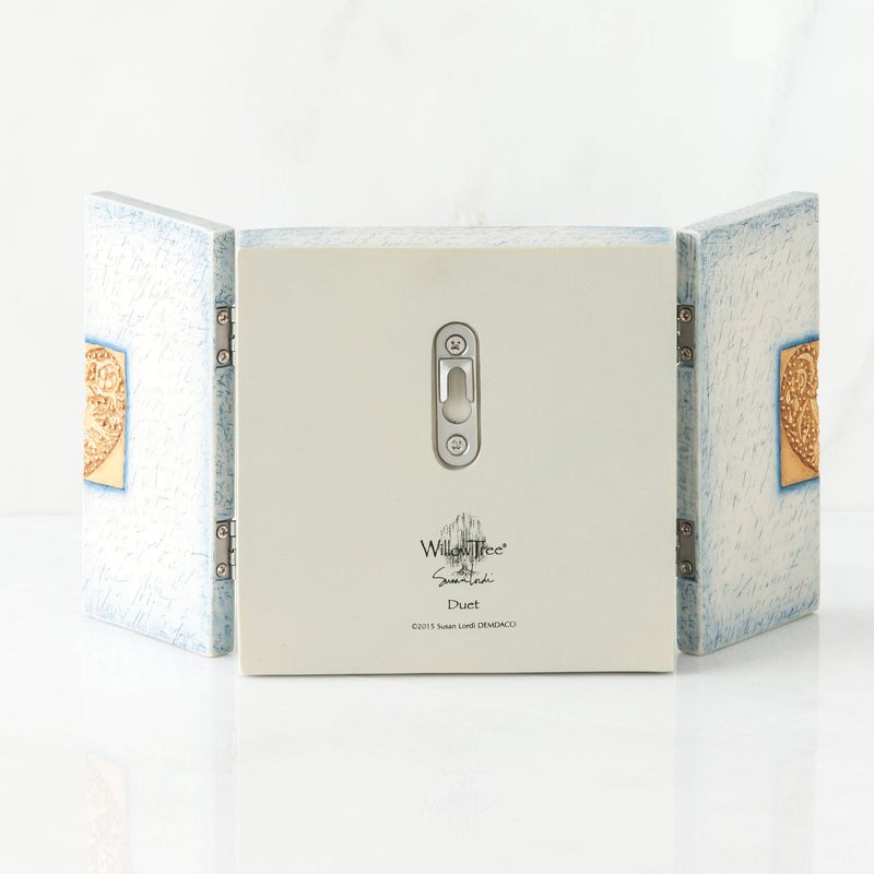 Willow Tree Duet, Sculpted Hand-Painted Triptych - Image 5