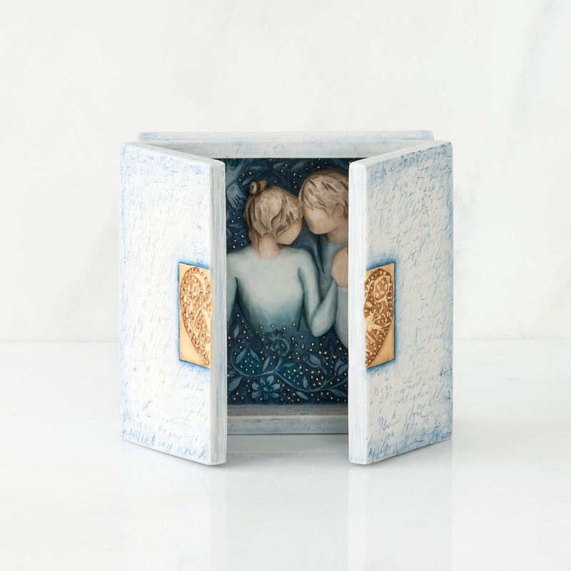 Willow Tree Duet, Sculpted Hand-Painted Triptych - Image 2
