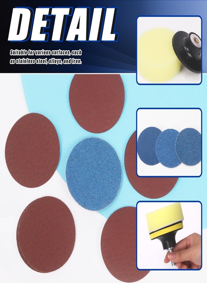 غلاركس مجموعة متنوعة من أقراص الصنفرة Glarks، 120 قطعة، أقراص سريعة التغيير مقاس 3 بوصات، أقراص طحن بقفل أسطواني بحبيبات 80-3000، أقراص معالجة الأسطح مع حامل 1/4 بوصة لإزالة الصدأ من سطح المطحنة - Image 4