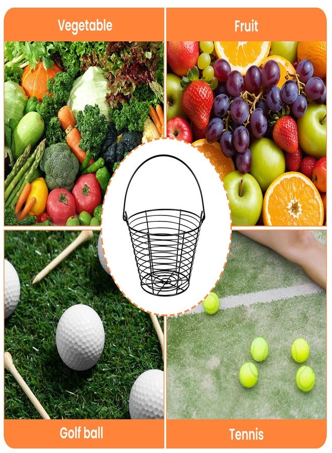 Kifmurase 3 Pcs 8” Egg Collecting Basket for Gathering Fresh Eggs with Handle, Wire Baskets Metal Storage Basket for Carring and Transporting Chicken and Duck Eggs, Fruit Bin - Image 5