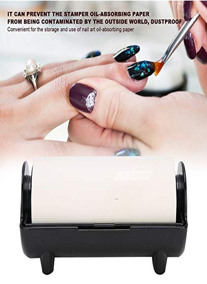 Sonew Nail Stamper OilAbsorbing Sheet Paper Nail Art Stamper Pattern Removal Tool Nail Stamping Kits  Manicure Tool(Black)  - Image 4