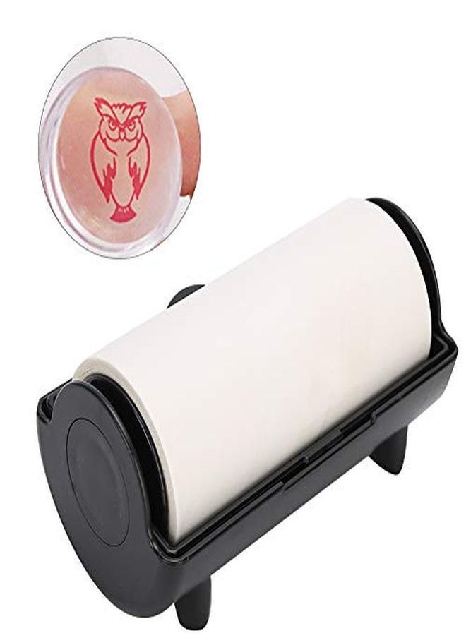 Sonew Nail Stamper OilAbsorbing Sheet Paper Nail Art Stamper Pattern Removal Tool Nail Stamping Kits  Manicure Tool(Black)  - Image 1