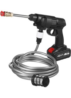 Generic 48V Cordless High Pressure Car Washer, 25000mAh 30Bar, Portable Jet Washing Machine for Cars, Gardens, and More, Nozzles and Water Gun Set Included, Efficient Outdoor Cleaning Solution  - Image 2