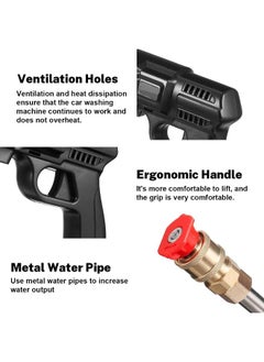 Generic 48V Cordless High Pressure Car Washer, 25000mAh 30Bar, Portable Jet Washing Machine for Cars, Gardens, and More, Nozzles and Water Gun Set Included, Efficient Outdoor Cleaning Solution  - Image 5