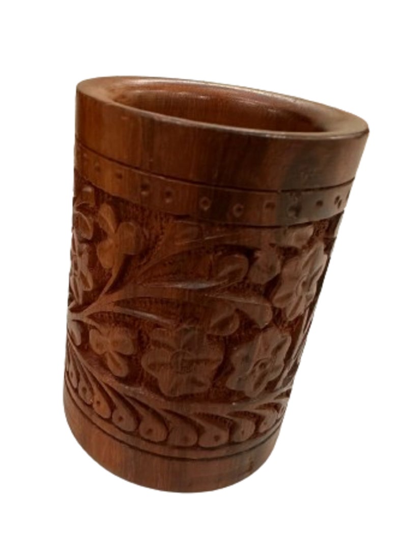 Hand Carved Wooden Accessory for Home Decor - Image 2