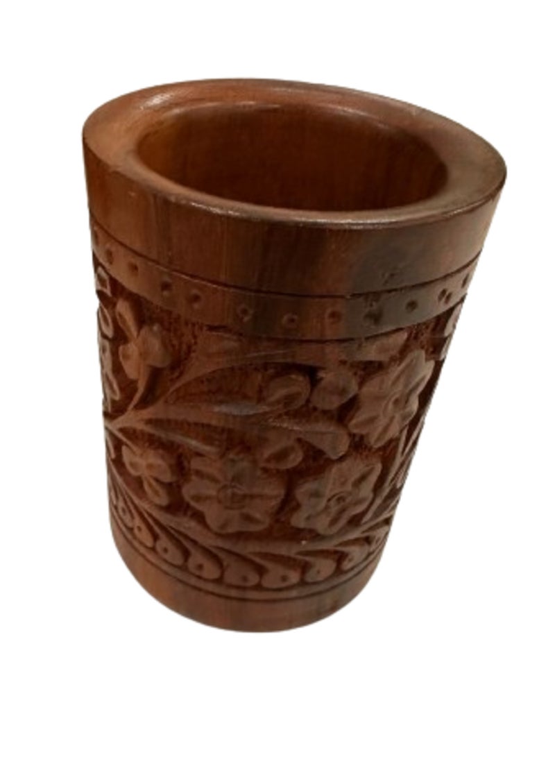 Hand Carved Wooden Accessory for Home Decor - Image 1