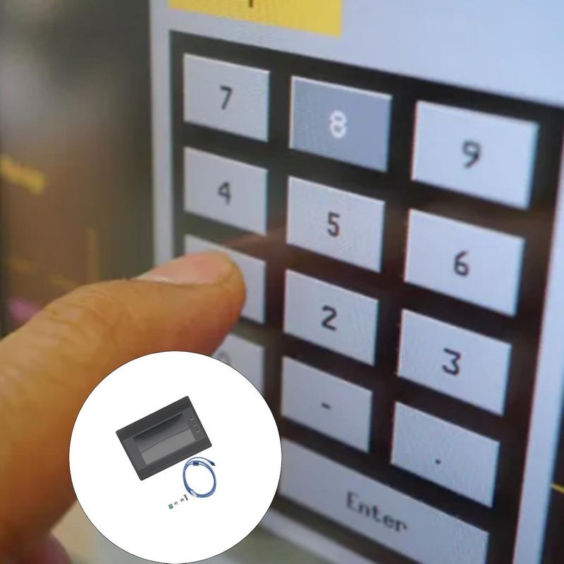 Industrial Control Panel Touch Screen 140x98mm ARM9 Chipset 20000H LED Backlight RS232/485/422 Communication Port PLC Communication Touch Display - Image 2