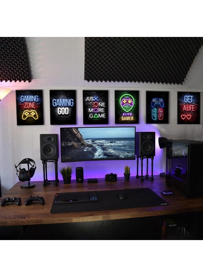 ASTRDECOR Gamer Room Decor Posters For Boys Room | Gaming Room Decor | Fashion Video Game Wall Art Decor | Gaming Posters For Gamer Room Decor | Gaming Room Decor For Boys Game Room Decor (Unframed, 8x10inch, 6pcs) - Image 2