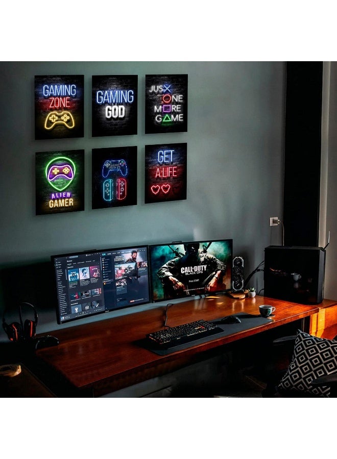ASTRDECOR Gamer Room Decor Posters For Boys Room | Gaming Room Decor | Fashion Video Game Wall Art Decor | Gaming Posters For Gamer Room Decor | Gaming Room Decor For Boys Game Room Decor (Unframed, 8x10inch, 6pcs) - Image 4