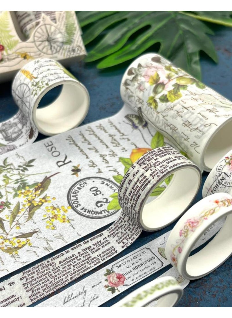 Kağıt Gemi Dükkan Paper Ship Shop Soft Spring Themed 6-Piece Washi Tape Set Washi Tape Bullet Journal Scrapbook  - Image 2