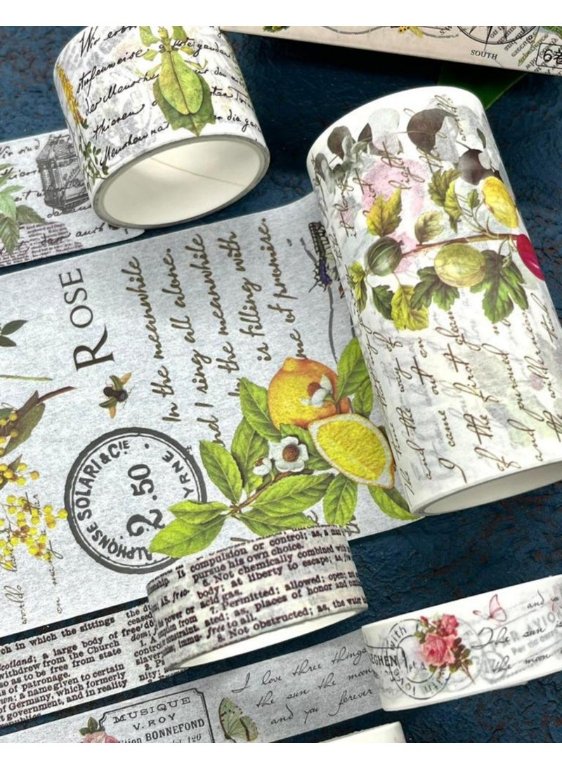 Kağıt Gemi Dükkan Paper Ship Shop Soft Spring Themed 6-Piece Washi Tape Set Washi Tape Bullet Journal Scrapbook  - Image 4