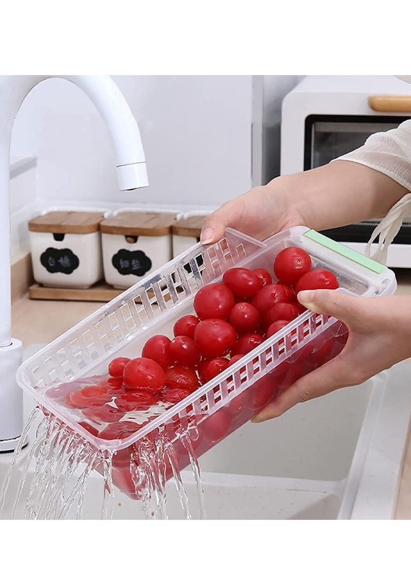 SKY-TOUCH 4 Pieces Refrigerator Organizer Baskets Multi-color  - Image 3