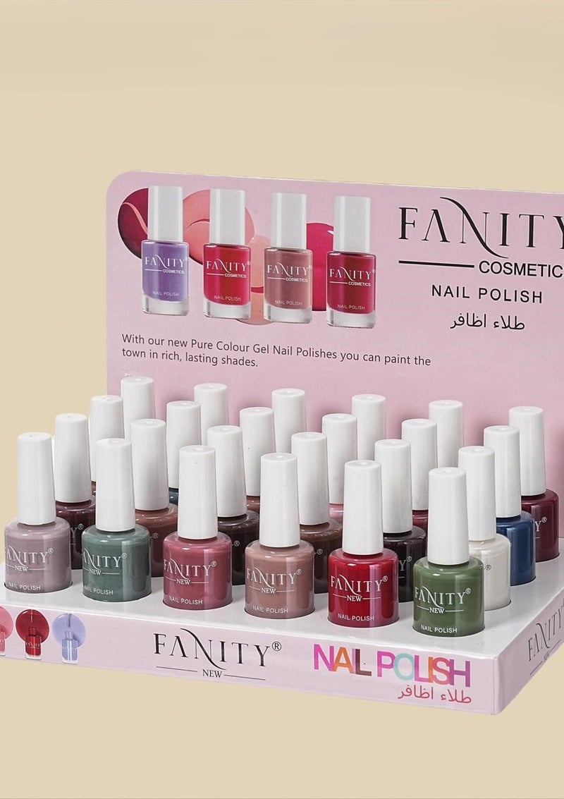 24-Piece Nail Polish Multicolour