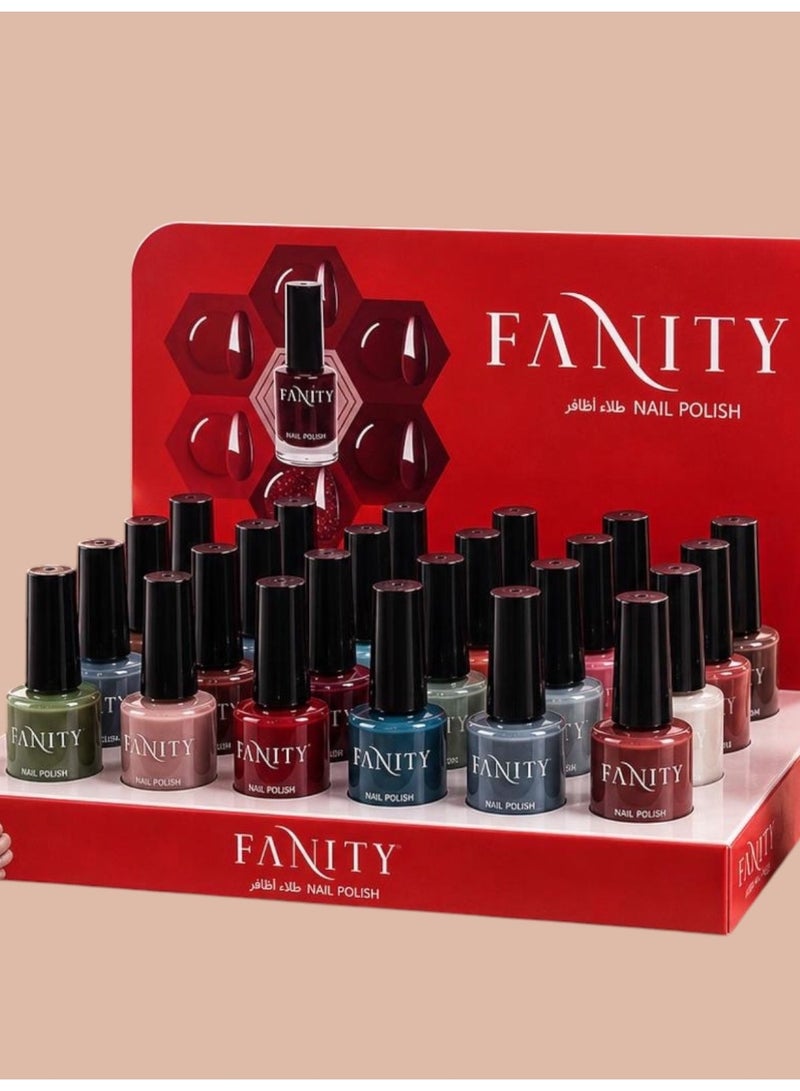 24-Piece Nail Polish Multicolour