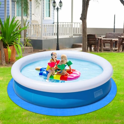 YEXEXINM 11Ft Round Pool Ground Cloths Swimming Pool Ground Cloth,Round Pool Liner Pad for 10ft Above Ground Swimming Pool,Heavy Duty Pool Ground Mat Protector to Prevent Puncture Pool Ground Tarp - Image 5
