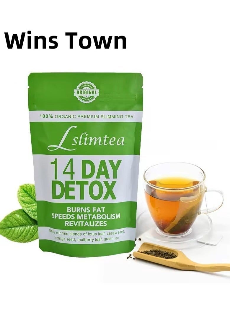 Wins Town Detox Tummy Tea Bags, Weight Loss Slimming Tea, Support Healthy Digestive and Metabolism,14 bags  - Image 1