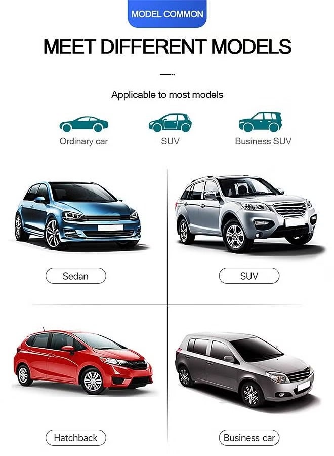 راكسوم مظلة شمس للزجاج الأمامي للسيارة - مظلة شمسية قابلة للطي - حماية من الأشعة فوق البنفسجية - تحافظ على برودة السيارة - 130 × 70 سم - Image 5