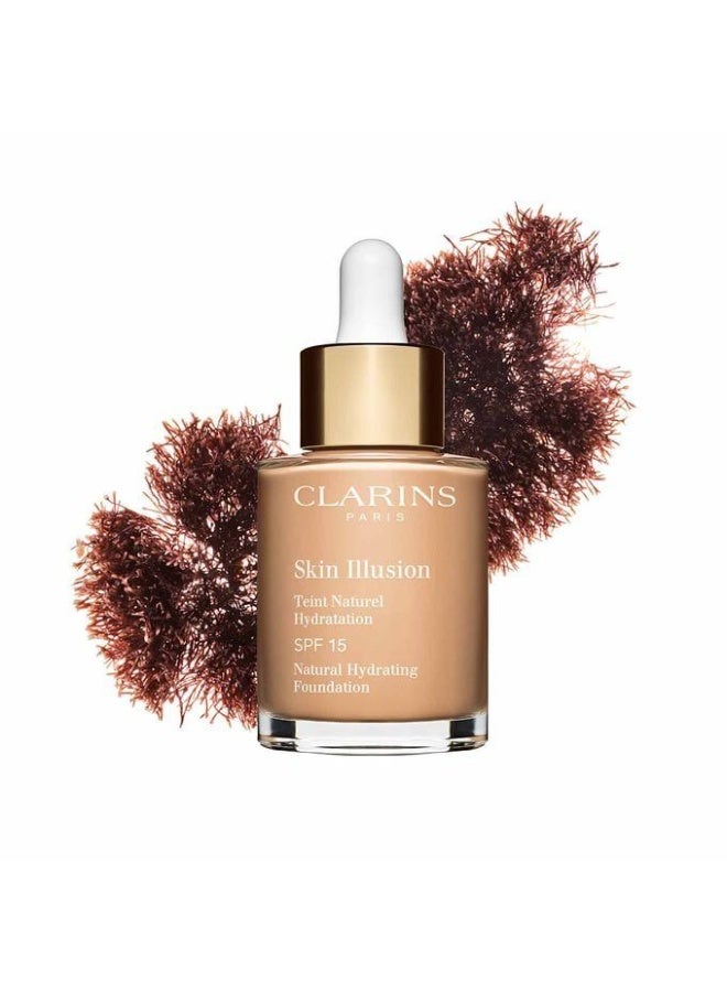 Clarins Skin Illusion Foundation SPF15 108.5 Cashew 30ml - Image 1