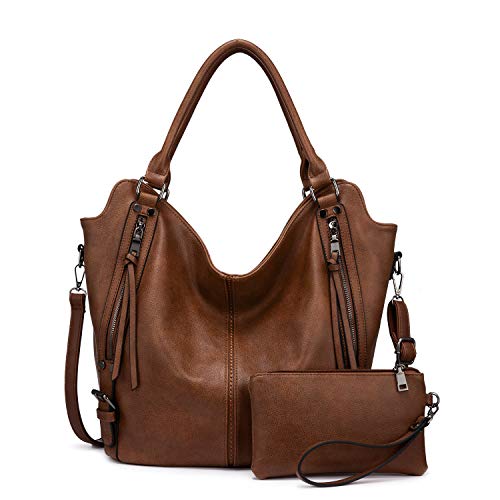 Realer Tote Bag for Women PU Leather Shoulder Bags Fashion Hobo Bags Large Purse and Handbags with Adjustable Shoulder Strap - Image 1
