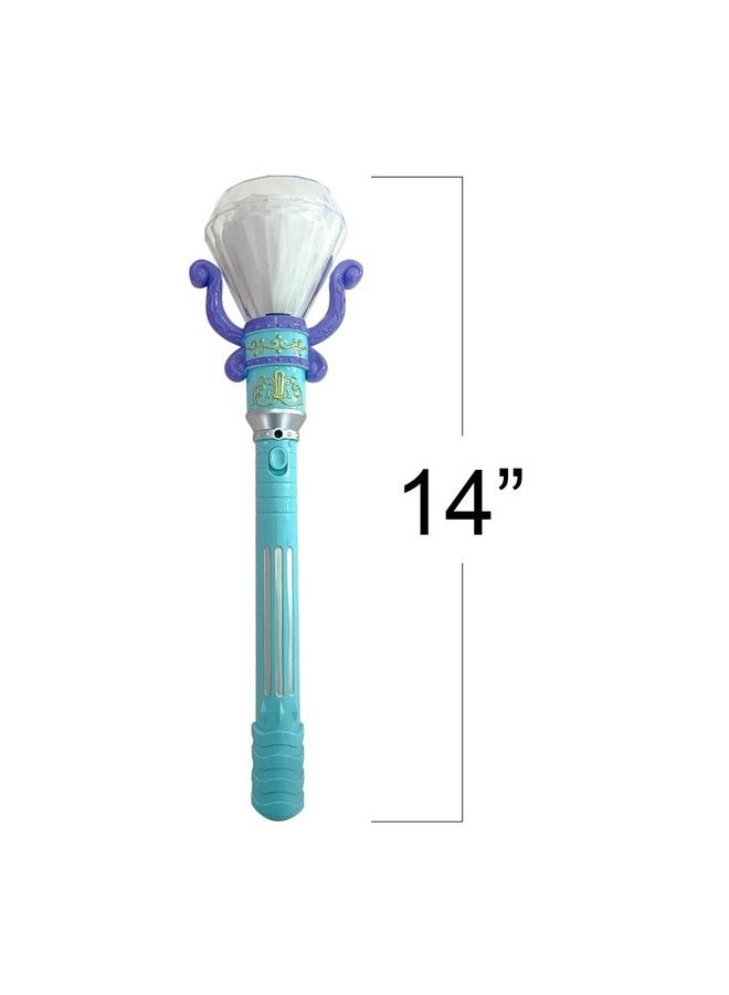 ArtCreativity Light Up Diamond Wands For Kids Set Of 2 Princess Led Wands For Girls And Boys With Spinning Leds And Batteries Included Princess Toys For Hours Of Pretend Play Pink And Blue - Image 4