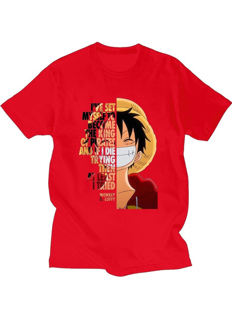 KUYING One Piece Short Sleeved T-Shirt 