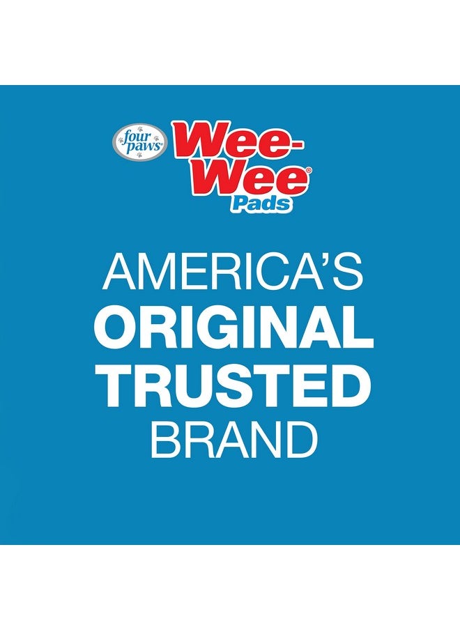 فور باوز وسادات التبول عالية الأداء من Wee-Wee للكلاب من جميع الأحجام، وسادات مبطنة مضادة للتسرب لحماية الأرضيات للكلاب والجراء، بدون رائحة، 22 بوصة × 23 بوصة (100 قطعة)  - Image 2