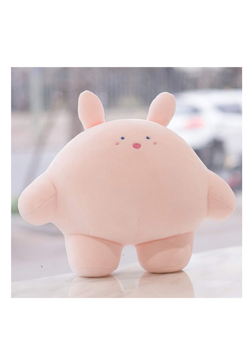 SYOSI 9 inch C ute Rabbit Plush Stuffed Animal Body Pillow Fat Cartoon Cylindrical Body Pillows for Kids, Super Soft Hugging Toy Gifts for Bedding, Kids Sleeping Nap Kawaii Pillow - Image 1