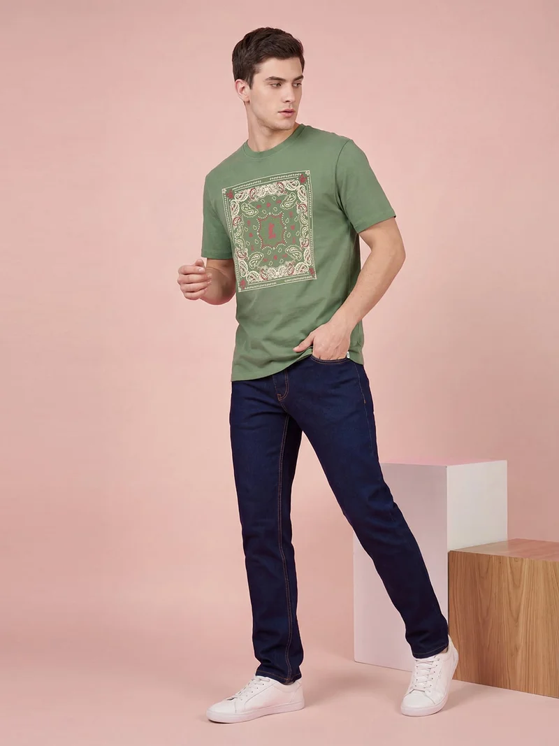 Being Human Men Printed Cotton T-shirt