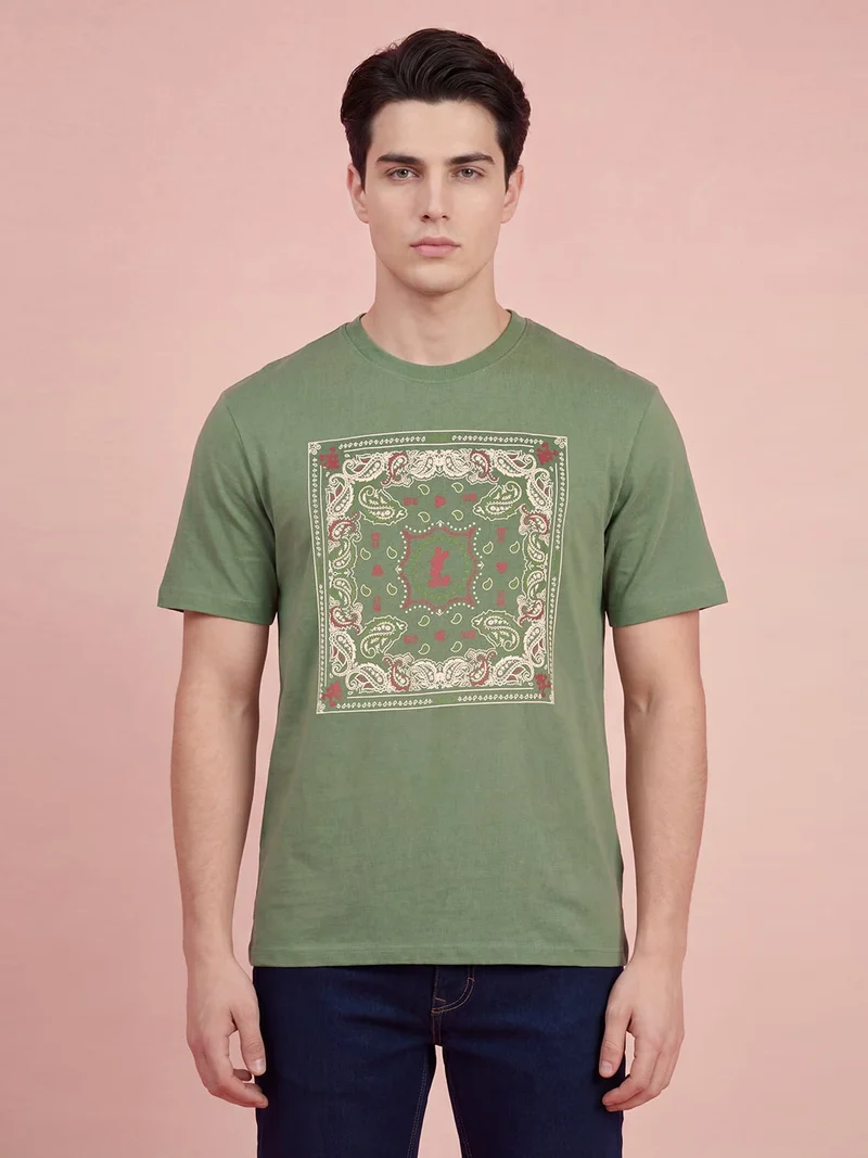 Being Human Men Printed Cotton T-shirt